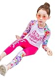 （ UN ANANAS ） 花 レギンス セット キッズ 水着 ラッシュガード 日焼け 防止 女の子 海 プール 夏（S）
