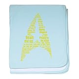CafePress引用符 – Star Trek ( Insignia ) – スーパーソフトベビー毛布、新生児おくるみ ブルー 059960319825CD2