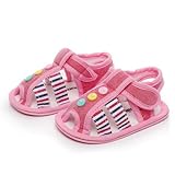 【ベビー】ベビーサンダル　ストライプ柄　ピンク　10.5cm