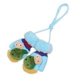 AMAA 子供　グローブ　ニット　ベビー　手袋　紐付き　厚手 裏地フリース　ビートル　テントウムシ　女の子　男の子　カラフル　冬　防寒　保温 6月-4歳