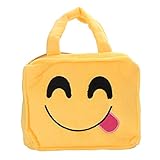 B-PING 絵文字 子供用 おもちゃ　かばん お出かけバッグ キッズ 通学 散歩 かわいい ふわふわ 男の子 女の子 兼用 (emoji2)
