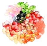 [starPG] ロータス ガラスチャーム ハンドメイド アクセサリー パーツ (花びら 100個 フープなし)
