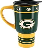 NFL公式ライセンスグリーンベイパッカーズ15オンスSculpted旅行マグ