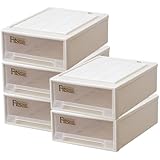 Fits フィッツケース 衣装ケース まとめ買い5個セット クローゼット用 S-53 カプチーノ