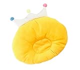 ange select クラウン デザイン 赤ちゃん ベビー ピロー 枕 クッション 絶壁 矯正 (イエロー)