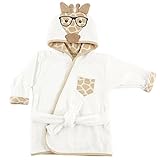 Hudson Baby Animal Face Hooded Bath Robe, Nerdy Giraffe, 0-9 Months by Hudson Baby
