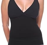 Belly Bandit Mother Tucker Nursing Neck Tank (Small, Black)