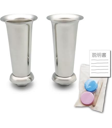 ステンレス花筒　6本セット ①ステンレス 花筒 6本セット 花屋 花器 花瓶 ステンレス花筒 6本