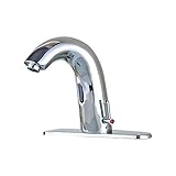 Rozin クロムめっき 洗面台 流し台用 自動センサーの蛇口 混合栓 カバープレート装備 浴室 トイレ用 じゃぐち