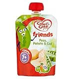 Cow & Gate Friends Peas, Potato & Cod Explorer from 7+ Months 130g - 7+ヶ月130グラムから牛＆ゲート友人のエンドウ豆、ポテト＆タ