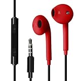 プレミアムスタイル PG-SHE5RD4(レッド) 3.5mmプラグ ステレオイヤホン