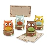 Kate Aspen Set of 4 Assorted Place Card/Photo Holder, Whooo's the Cutest Baby Owl by Kate Aspen [並行輸