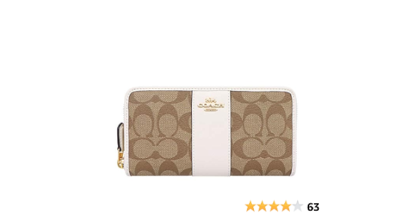 Amazon コーチ Coach 財布 長財布 F54630 シグネチャー 長財布 レディース アウトレット品 並行輸入品 02 カーキ チョーク3 財布