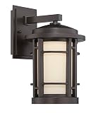 Designers Fountain LED22421-BNB Barrister 7-Inch LED Wall Lantern, Burnished Bronze [並行輸入品]