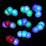 ELlight 12 PCS (1 Dozen Pack) Battery Operated Candles Flameless Multi Color LED Tealight Candles Vo