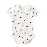 mikihouse Double_B(ミキハウスダブルB)ドット柄Ｂ子ちゃん 半袖ボディシャツ (70cm・80cm・90cm) ９０cm,白