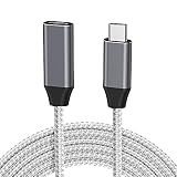 USB Type C 延長ケーブル (3m, グレー) LpoieJun タイプc 延長 USB C 延長ケーブル USB 3.1 Gen 2 (10Gbps) 高速データ転送 100W PD急速充電 4K@60Hz 映像出力 タイプCオス - タイプCメス アンドロイド ラップトップ iPad Pro MacBook Pro Switch Surface などusb-cデバイスに対応