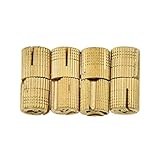 Viviseason (ビビシーズン)4個入り 蝶番 円筒形 純銅真鍮ヒンジ ジュエリーボックス用 隠し見えないヒンジ 箱掛け金 ネジに付き 装飾 金具 180度