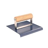 Bon 22-777 6-Inch by 6-Inch Blue Steel Sidewalk Edger with 3/8-Inch Radius and 1/2-Inch Lip with Woo