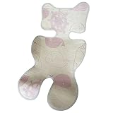 SUSUQI　ベビカー用さらさらシート　チャイルドシート3D設計 天然素材 吸汗 メッシュ 通気性　涼しい　取り付け簡単　出産祝い 女の子 男の子 赤ちゃん おでかけ size 71＊33cm　 (ピ