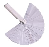 ステンレス シックネスゲージ 隙間ゲージ 厚さ 薄さ 測り 32枚 （0.02mm-1.0mm）