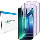 AUNEOS フィルム iPhone14Plus 用 ガラスフィルム iPhone13Pro Max 用 液晶保護 フィルム ブルーライトカット iPhone14 plus・iPhone13promax 画面保護フィルム アイフォン14プラス・アイフォン13プロマックス 保護フィルム 全面保護 強化ガラス キズ防止 指紋防止 2枚セット