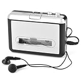 カセットから MP3 コンバーター ヘッドフォン付きキャプチャーオーディオ音楽プレーヤー、古いミックステープ用のプラグアンドプレイ設計