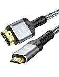 Snowkids Mini HDMI 変換 ケーブル 4K(60Hz) 5m ミニ HDMI 双方向伝送 プロジェクター、モニター、カメラ対応 (タイプAオス - ミニタイプCオス)