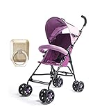 BINGGIO空ジオウルトラライト機内持ち込み超軽量（2.8kg）ポータブルベビーカー（海外直送） (violet)