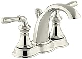 KOHLER K-393-N4-SN Devonshire Centerset Bathroom Sink Faucet, Vibrant Polished Nickel [並行輸入品]