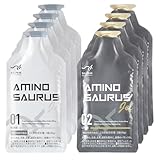 AMINO SAURUS GEL(アミノサウルス ジェル) アルギニン2000mg シトルリン1000mg クエン酸2700mg マグネシウム50mg カフェイン75mg レモン味 マンゴー味 2種各4合計8個入り 国産 機能性表示食品
