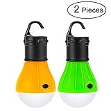 LEDランタン 防水 テントLEDライト携帯型 フック付け 乾電池式 屋外/屋内 超高輝度緊急光 ポータブル ハイキング、釣り、狩猟、バックパッキング、登山活動yougheny (2点セット)