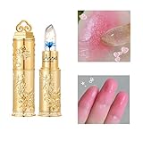ゼリーリップスティック 温感リップスティック リップクリーム 変色口紅 リップ 金箔入りリッ プクリーム 温感変色 高保湿力 温感ゼリーリップスティック リップスティックセット口紅 シワ改善 青妖姫