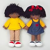 デクスター教育玩具DEX306B男の子と女の子の人形 - アフリカ系アメリカ人