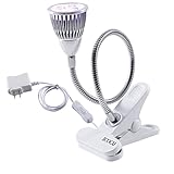 LED植物成長ライト 5W 室内用 プラントライト水耕栽培ランプ スタンドタイプ フレキシブルアーム 低消費電力省エネ