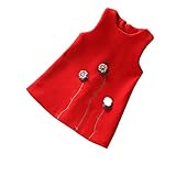 (チェリーレッド) CherryRed キッズ 子供服 女の子 男の子 ベスト 袖なし ベビーベスト秋冬 可愛い 140 ピンク