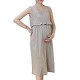 レディース マタニティ ノースリーブ 細見せ 体型カバー 授乳服 産前 産後 妊婦服 夏 ゆったり 楽ちん
