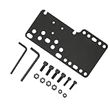 レーシングゲーム用 ブラケットプレート, ハンドブレーキアダプタープレート, USBゲームハンドブレーキ 14ビットSIM用レーシングゲーム用PCゲームハンドブレーキブラックステーブル ハンドブレーキ台 サイドブレーキ台
