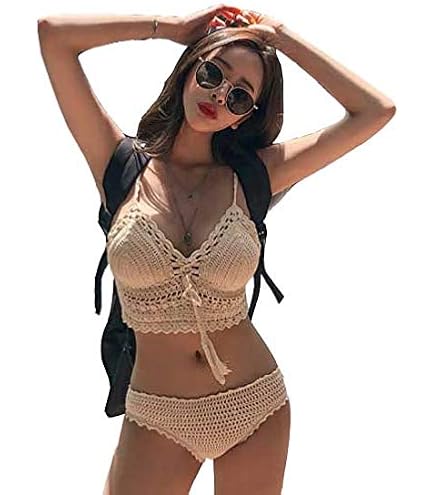 Amazon.co.jp: [JOLUCE] 水着 ニットビキニ レディース おしゃれ