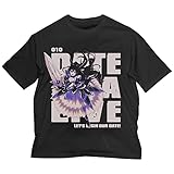 コスパ デート・ア・ライブIV 夜刀神十香 ビッグシルエットTシャツ BLACK Lサイズ 綿製