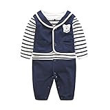 エルフ ベビー(Fairy Baby)ベビーフォーマル ロンパース 59cm 紺色ベスト