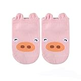 Gmasking ベビーソックス 赤ちゃん 靴下 新生児 ソックス 0歳～2歳 2足セット 靴下 ソックス お祝い 出産 ムール用 (ピンク)