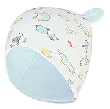 GEMVIE 赤ちゃん ベビー 帽子 可愛い ハット 子供 日よけ UVカット キッズ 耳飾りハット 女の子 男の子 幼児 春秋 コットン お出かけ ブルー