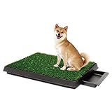 猫用トイレ トイレトレーニングのトレイマットトイレトイレトイレわら屋内ペット ペットトイレ (色 : ブラック, サイズ : 64x51cm)