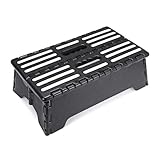 GOODCHI 折り畳み 踏み台 低い ステップ 台 車 乗り降り 折り畳み台 13cm コンパクト収納 省スペース 洗車 玄関 トイレ 用 (ホワイト)