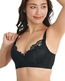 [ラディアンヌ] ブラジャー リフトアップロータスフラワー レディース 脇高 補正ブラ ブラック 40/90CD