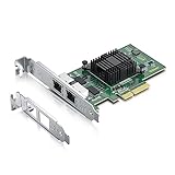 10Gtek 10/100/1000Mbps Gigabit LAN カード,インテル I350AM2純正ボード(チップ)実装, イーサネット PCI Express ネットワークカード,デュアルRJ45 ポート,PCIE 2.0 X4,Intel I350-T2互換,PCサーバ用
