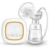 MUTANG 安全なシリコーン電動乳房ポンプ充電式授乳用ポンプポータブル乳房マッサージLEDディスプレイ付きデュアルモードポンプ