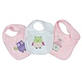 Bubba Blue Baby Girl's Owl Bibs - 3 Pack Gift by Bubba Blue Australia [並行輸入品]