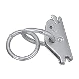 pa-man Eクリップ ダブルリング 縦横対応 ラッシングレール 金具 フック Eトラック 荷締め機 ベルト 荷止め